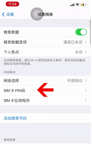 连城苹果14维修网分享如何给iPhone14的SIM卡设置密码 